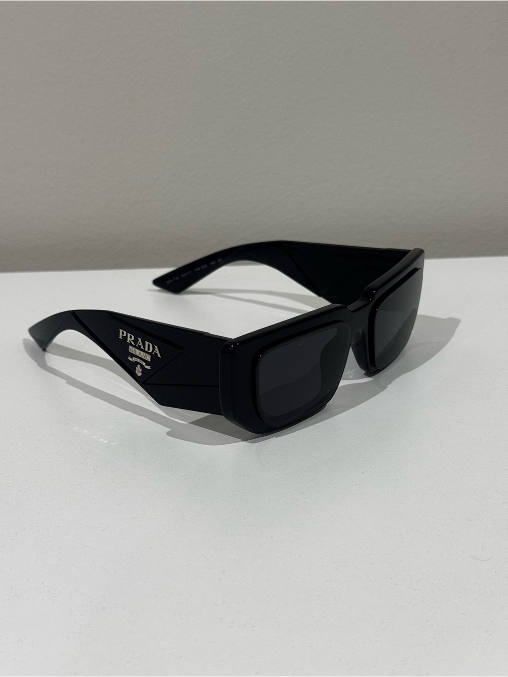 Prada Black Rectangular Sunglasses